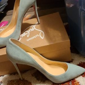 Christian Louboutin Piagalle Follies Suede Pumps